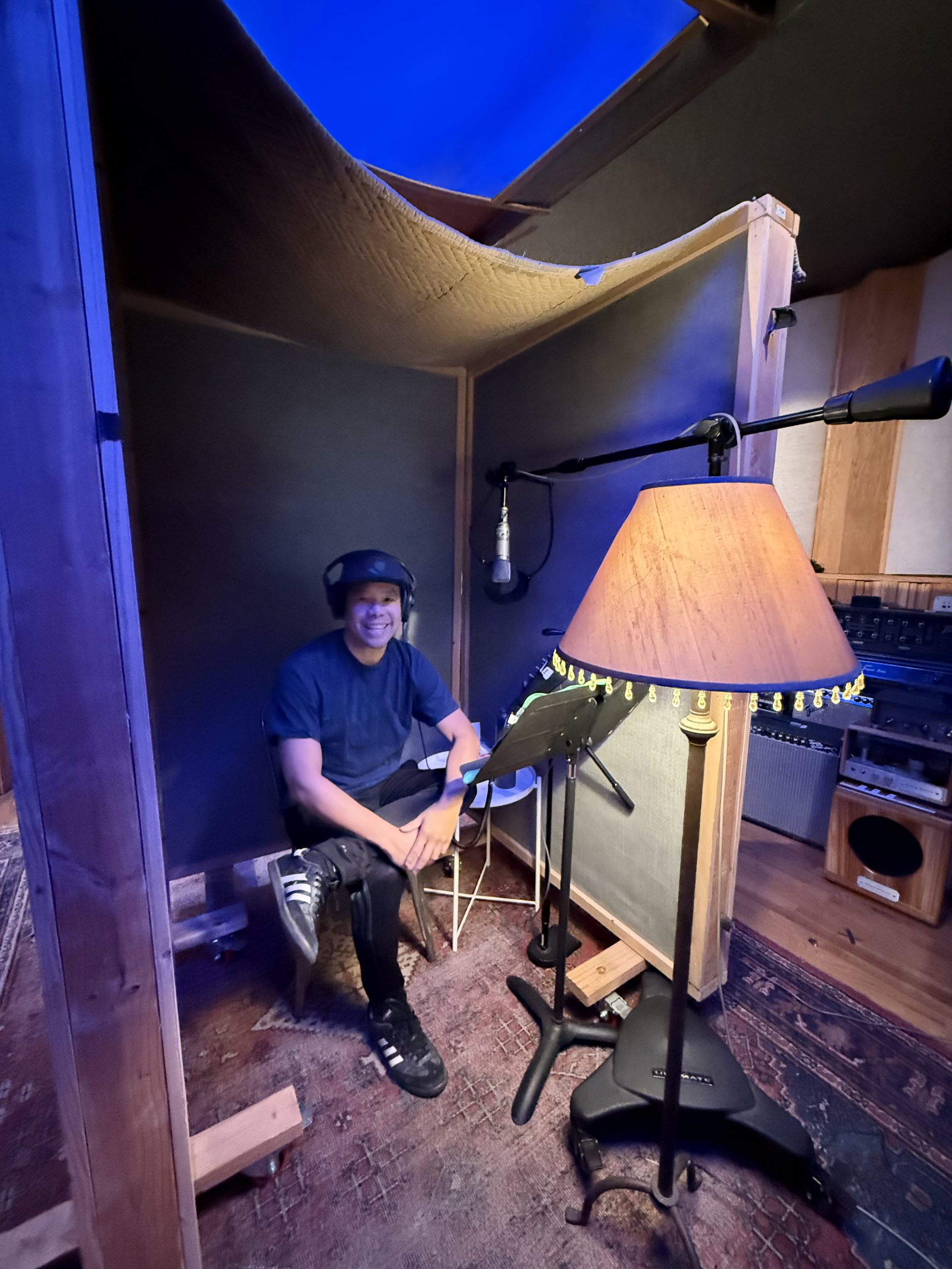 You May Be Forced to Retire Early Due To Health Issues Or A Disability - Sam Dogen in the recording studio recording Millionaire Milestones: Simple Steps to Seven Figures