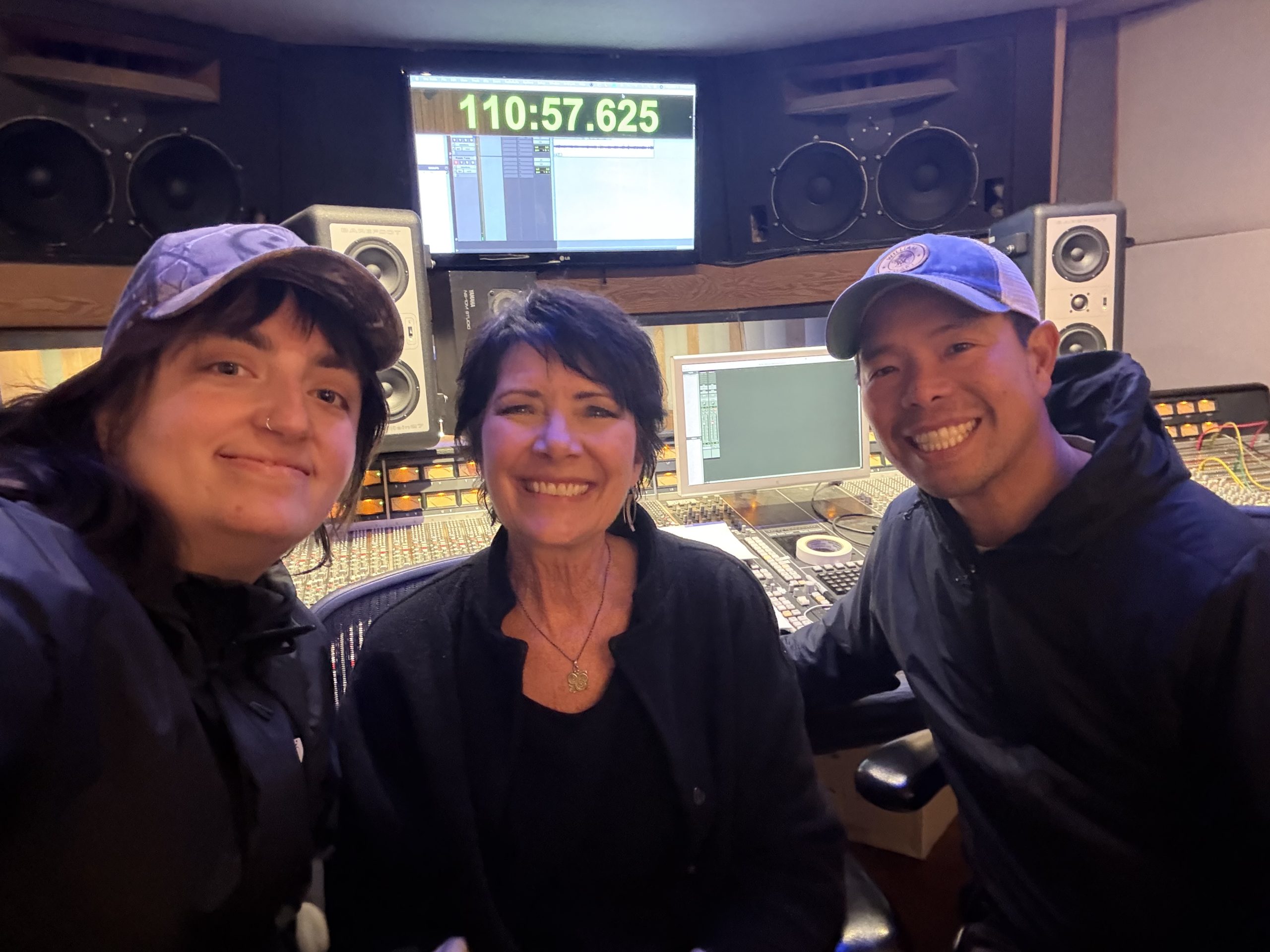 Grace from Different Fur studio, Mary Dilt voice director, and Sam Dogen , author of Millionaire Milestones